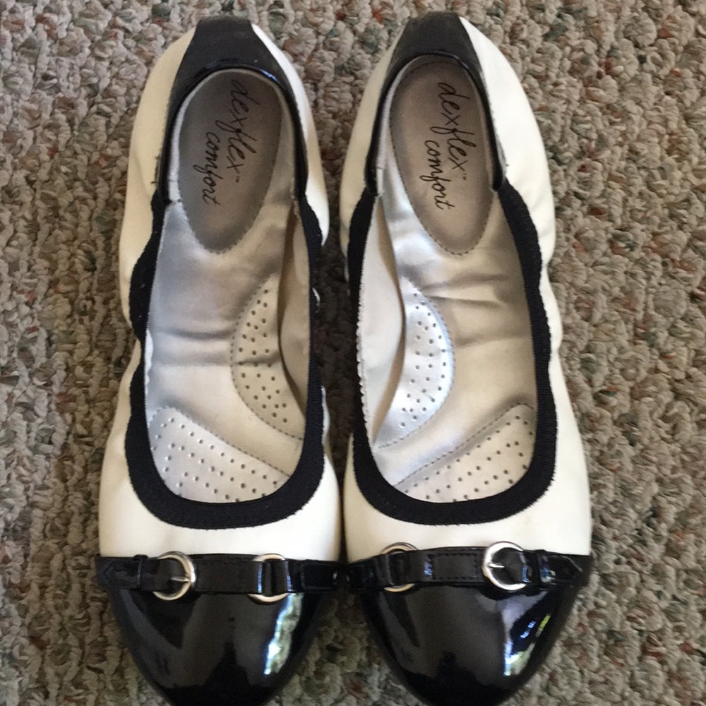 Oxford Buckle Front Ballet Flats